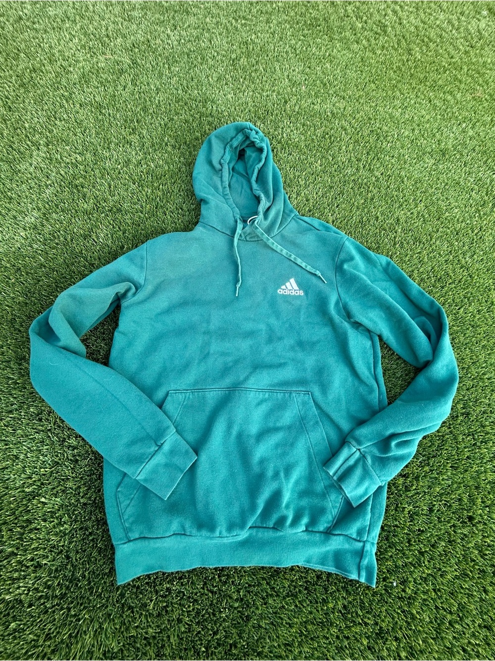Green adidas hoodie